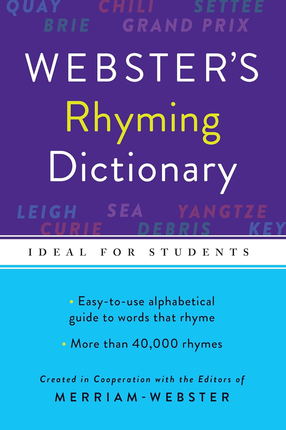 Websters Rhyming Dictionary - CA Corrections Bookstore