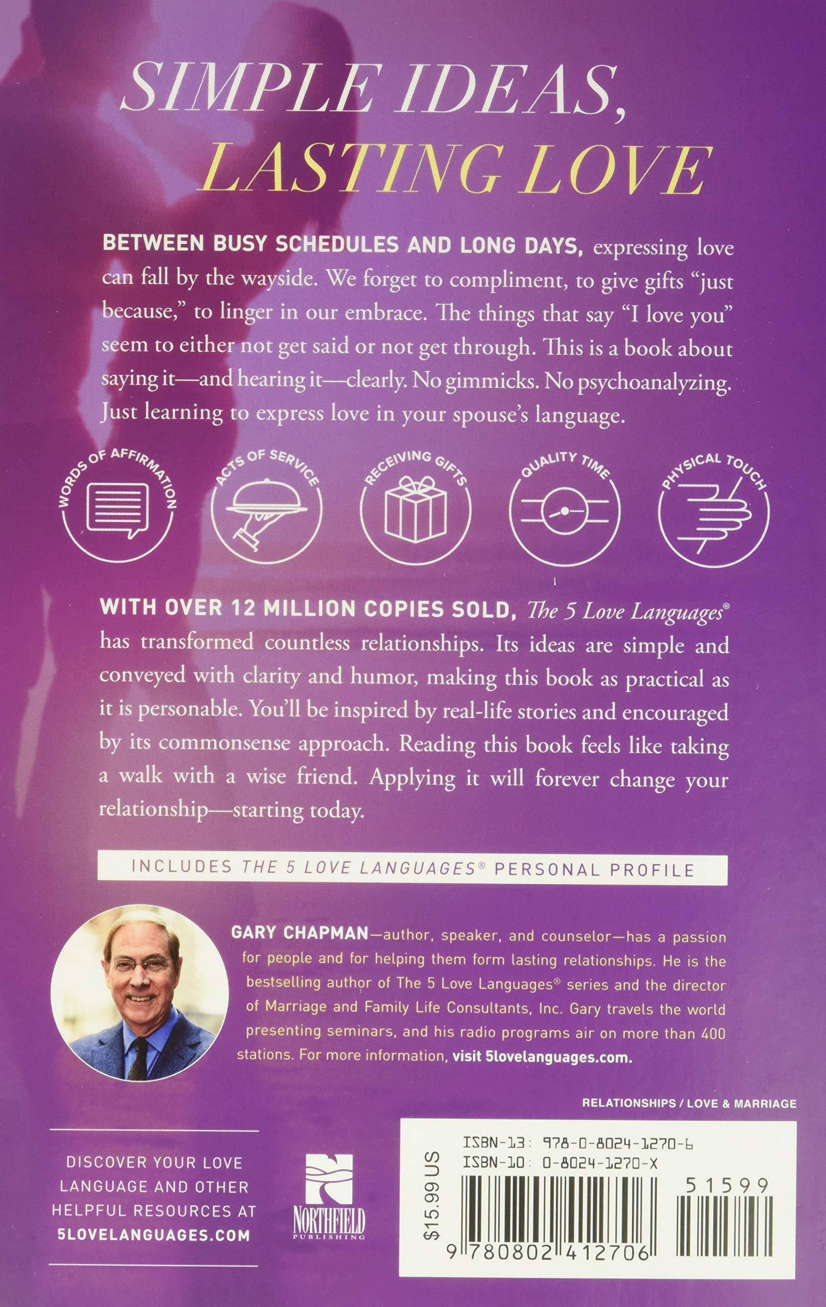 The 5 Love Languages: The Secret to Love That Lasts Religion | Christian Living | Love & Marriage Gary Chapman