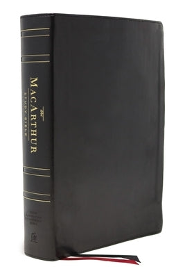 Nasb, MacArthur Study Bible, 2nd Edition, Genuine Leather, Black, Comfort Print: Unleashing God's Truth One Verse at a Time Bible Thomas Nelson