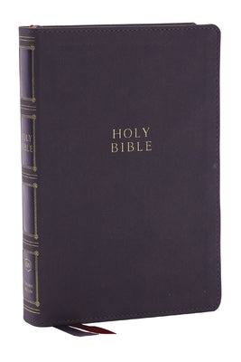 KJV Holy Bible: Compact Bible with 43,000 Center-Column Cross References, Gray Leathersoft W/ Thumb Indexing (Red Letter, Comfort Print, King James Ve by Thomas Nelson