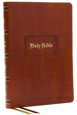 KJV Holy Bible: Giant Print Thinline, Tan Leathersoft, Red Letter, Comfort Print (Thumb Indexed): King James Version (Vintage) by Thomas Nelson