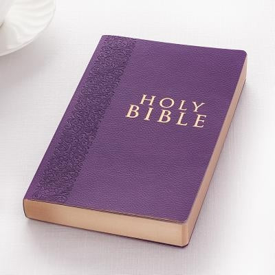 KJV Budget Gift & Award Lux-Leather Purple Imitation Leather Christian Art Gifts Inc