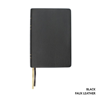 Legacy Standard Bible, Large Print Wide Margin, Paste-Down Black Faux Leather Bible Steadfast Bibles