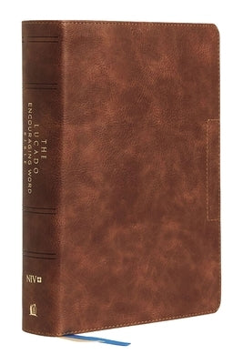 Niv, Lucado Encouraging Word Bible, Brown, Leathersoft, Thumb Indexed, Comfort Print: Holy Bible, New International Version by Lucado, Max