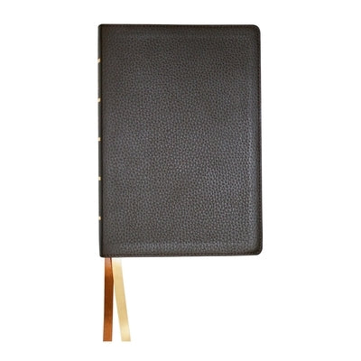 NASB Large Print Wide Margin - Brown Cowhide Bible Steadfast Bibles