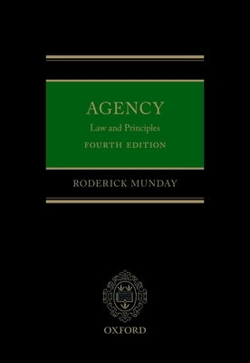 Agency: Law and Principles by Munday, Roderick