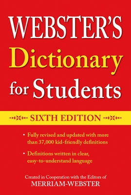 Webster's Dictionary for Students, Sixth Edition by Merriam-Webster - CA Corrections Bookstore