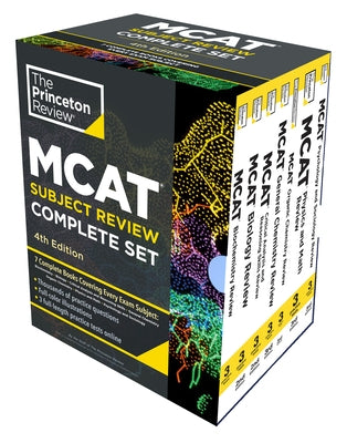 Princeton Review MCAT Subject Review Complete Box Set, 4th Edition: 7 Complete Books + 3 Online Practice Tests Paperback Princeton Review