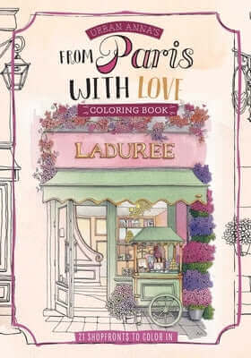 Urban Anna's from Paris with Love Coloring Book Paperback Andrews McMeel Publishing