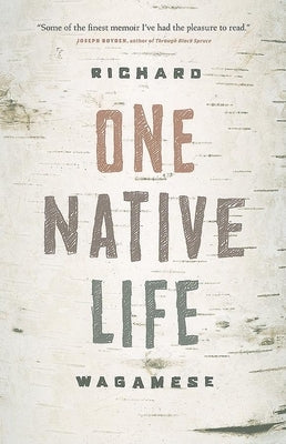 One Native Life Paperback Douglas & McIntyre