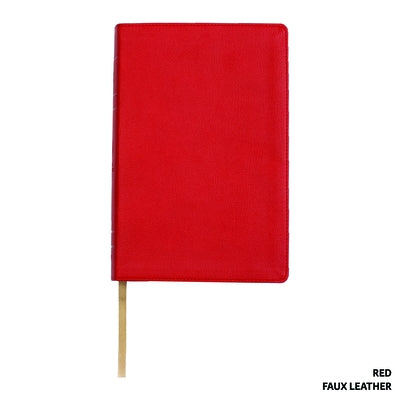 Legacy Standard Bible, Handy Size Paste-Down Red Faux Leather Red Letter Bible Steadfast Bibles