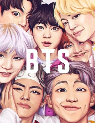 Bts: Coloring Book for Stress Relief, Happiness and Relaxation: &#48169;&#53444;&#49548;&#45380;&#45800; for ARMY and KPOP Paperback Independently Published