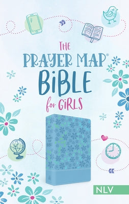 The Prayer Map Bible for Girls Nlv [Sky Blue Shimmer] Bible Barbour Publishing