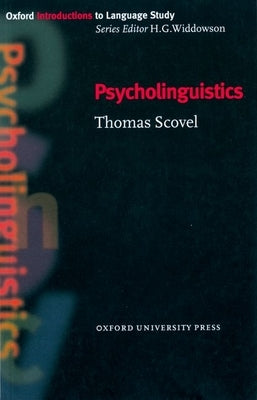 Psycholinguistics Paperback Oxford University Press, USA