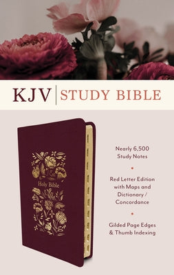 The KJV Study Bible, Indexed [Crimson Bouquet] Bible Barbour Publishing