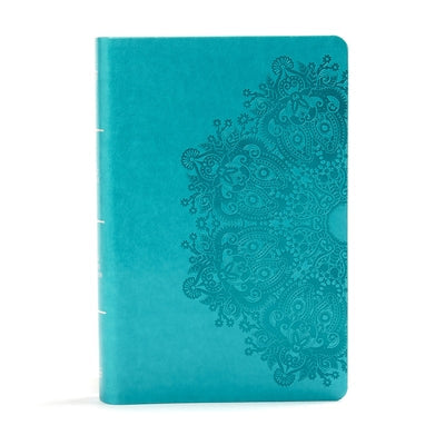 KJV Large Print Personal Size Reference Bible, Teal Leathertouch Indexed by Holman Bible Publishers