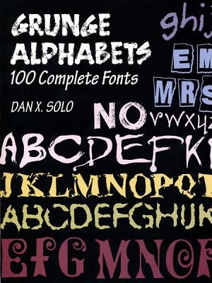 Grunge Alphabets Paperback Dover Publications