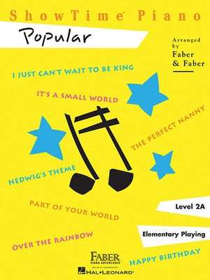 Showtime Piano Popular - Level 2a Paperback Faber Piano Adventures