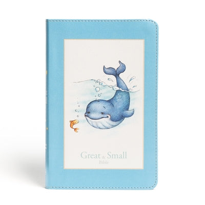 CSB Great and Small Bible, Blue Leathertouch: A Keepsake Bible for Babies Bible Holman Bibles