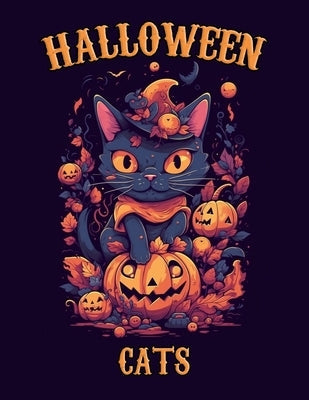 Halloween Cats: Adult Coloring Book Paperback Tipsyprint