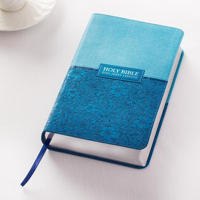 KJV Giant Print Lux-Leather Blue by