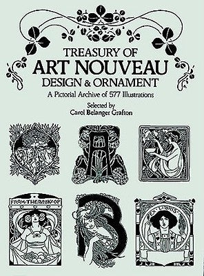 Treasury of Art Nouveau Design & Ornament Paperback Dover Publications