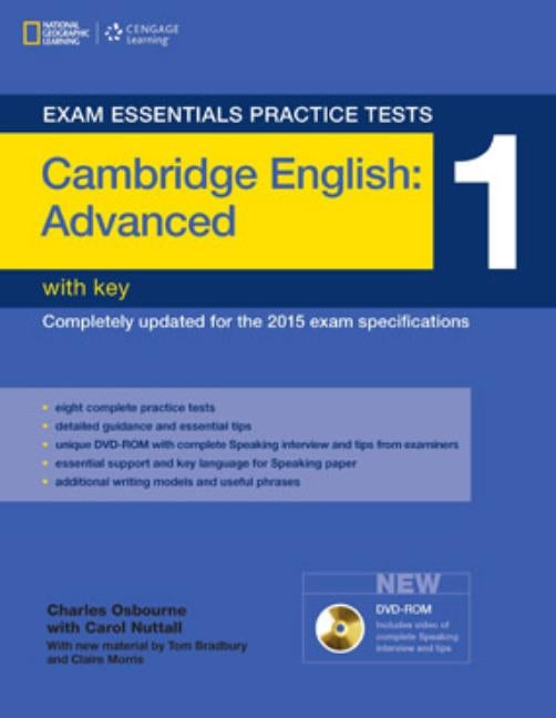 Exam Essentials Practice Tests: Cambridge English Advanced 1 with DVD-ROM Paperback Heinle ELT