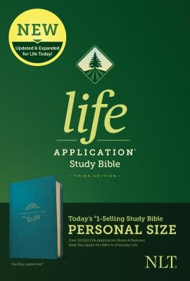 NLT Life Application Study Bible, Third Edition, Personal Size (Leatherlike, Teal Blue) Bible Tyndale House Publishers
