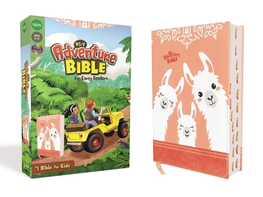 Nirv, Adventure Bible for Early Readers, Leathersoft, Coral, Full Color, Thumb Indexed Tabs Bible Zonderkidz