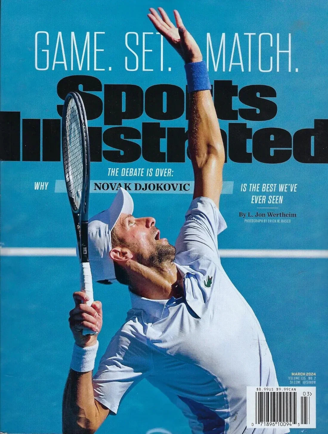 Sports Illustrated Magazine Single Issue Magazines Sports Illustrated Magazine Novak Djokovic 2024