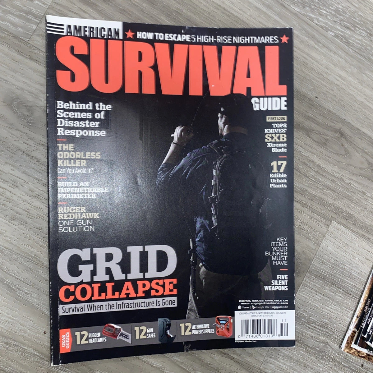 American Survival Guide Magazine November 2015 Volume 4, Issue 11 Grid Collapse