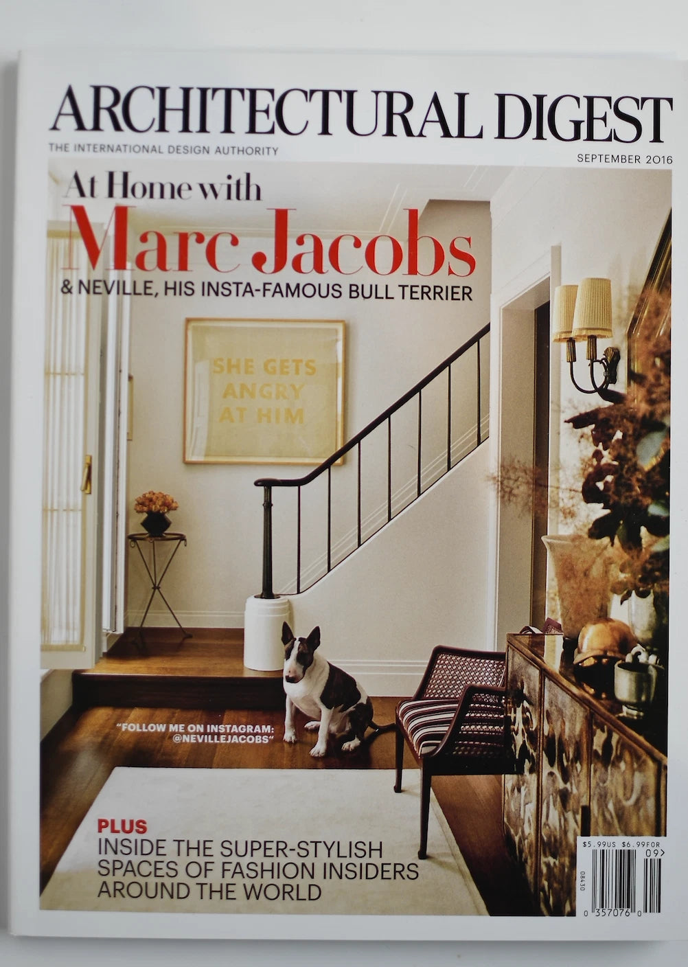 Architectural Digest Sept 2016 Marc Jacobs NYC Townhouse Feature