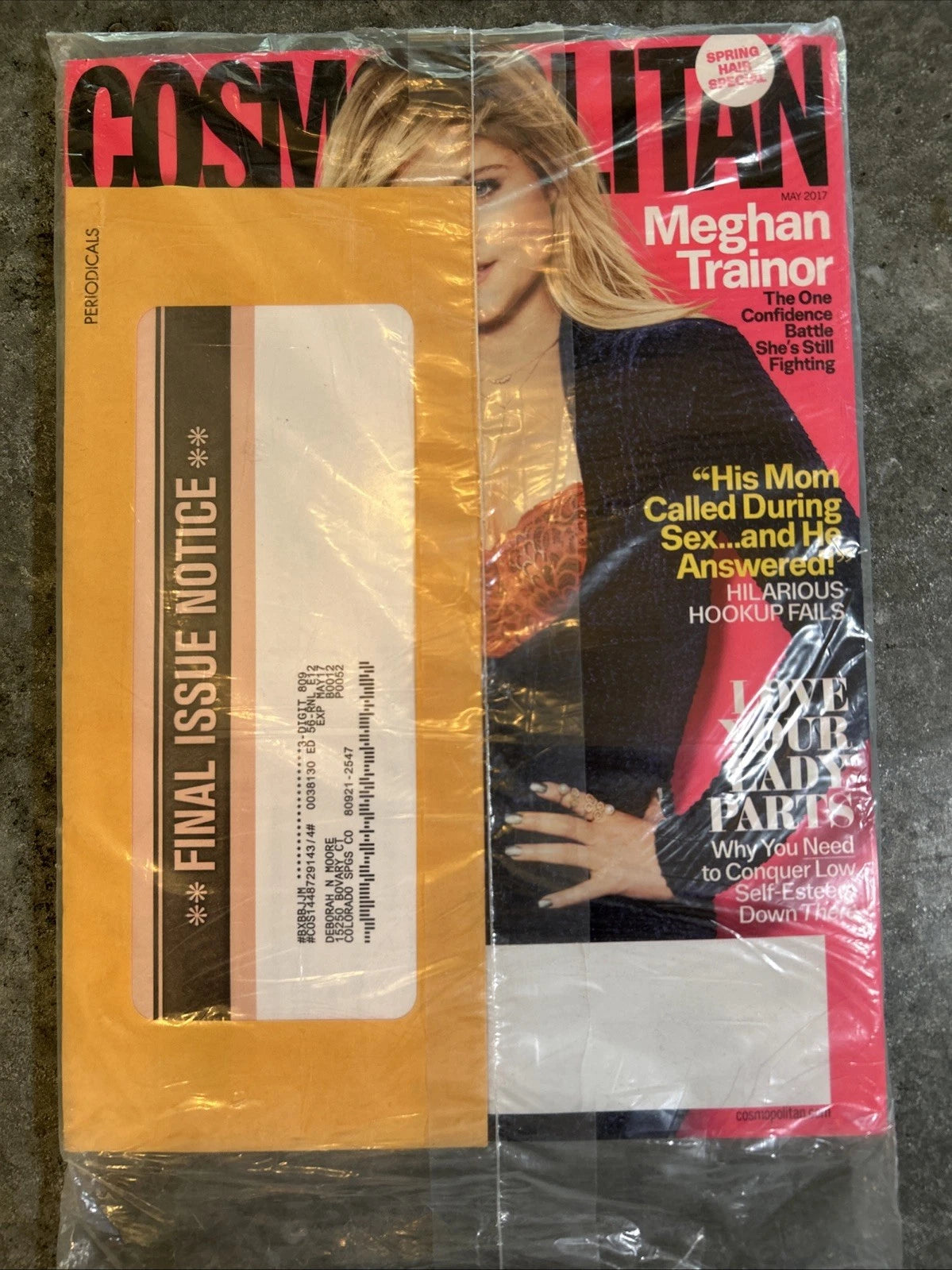 2017 MAY COSMOPOLITAN MAGAZINE - MEGHAN TRAINOR - FRONT COVER - New UNOPENED